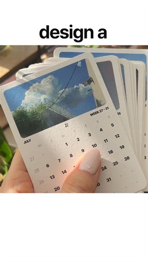 and the design studio on Instagram: "Design a desk calendar with me! ✨ (check the full process video through the 1st link in my bio!) Since we’re getting so close to the new year, I decided to try my hand at a small calendar for 2026. One that is small enough so you can put it on your desk. It has all essential info on there (+ a nice illustration that’s representative of the month) and just looks nice!! Also this year flew by so fast! I did a lot of fun things that challenged me and worked with