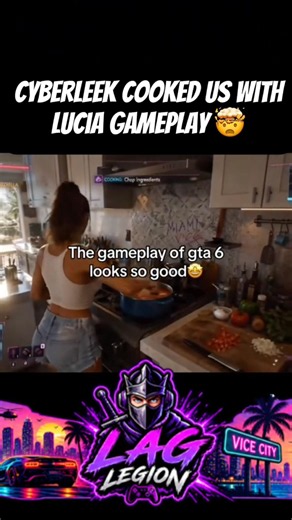 CYBERLEEK GTA 6 LUCIA GAMEPLAY LEAK 🔥 Lucia Cooking Revealed! #GTA6 #Cyberleek