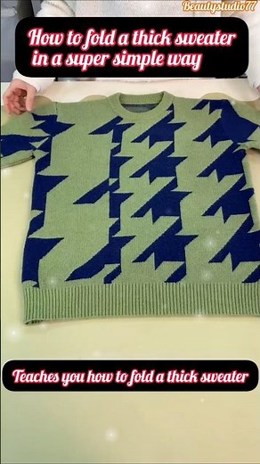 Simplest Way to Fold Thick Sweaters