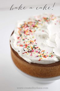 simple vanilla cake | Created by Diane