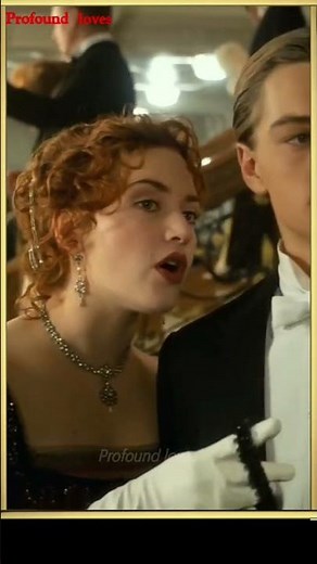 kate winslet fall in love and leonardo dicaprio in titanic movies #titanic #shorts