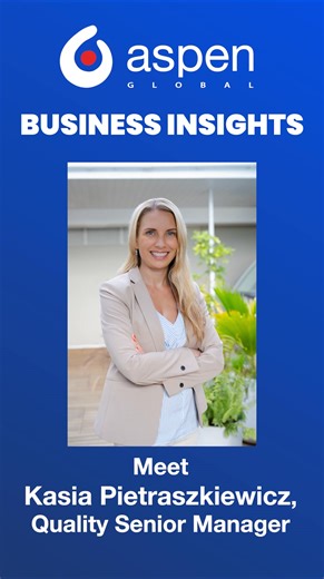 𝐐𝐮𝐚𝐥𝐢𝐭𝐲 𝐢𝐬 𝐚𝐭 𝐭𝐡𝐞 𝐡𝐞𝐚𝐫𝐭 𝐨𝐟 𝐞𝐯𝐞𝐫𝐲𝐭𝐡𝐢𝐧𝐠 𝐰𝐞 𝐝𝐨 ✨. Kasia Pietraszkiewicz, our Quality Senior Manager, is leading the way in transforming Aspen’s Quality Assurance through digital innovation. By leveraging tools like Trackwise, Veeva, and Power BI, her team is driving efficiency, ensuring compliance, and maintaining the highest pharmaceutical standards across 115 countries 🌎. With a passion for continuous improvement and a proactive approach, Kasia proves that 𝐞𝐱