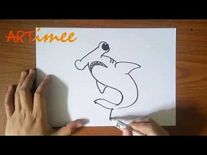 How to Draw a Hammerhead Shark