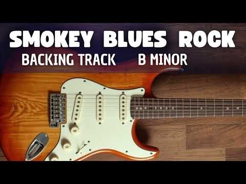 Smokey Blues Rock in B minor BACKING TRACK JAM - 75bpm