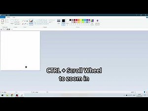 MS Paint Tutorial: Draw Perfect Straight Lines (Shift Key Tip)