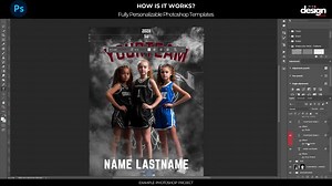 Photoshop Create Custom Sports Photo Backdrops Senior Poster, Basketball, Volleyball, Baseball Backgrounds Services, Senior Sports Templates - Etsy