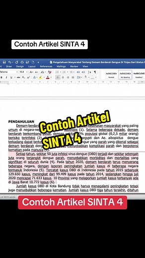 Contoh Artikel SINTA 4: Panduan Membuat Artikel Ilmiah
