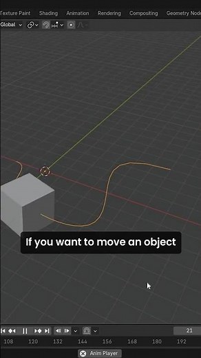 How to move object along a path in Blender