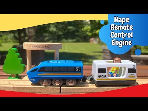 Trains for Kids: Hape Remote Control Engine I Toy Train Learning Video for Children and Toddlers.