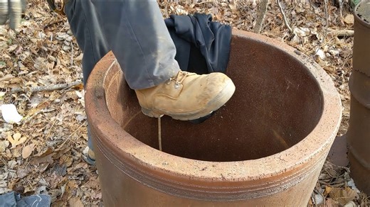 Climbing Into an Old Well