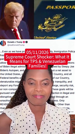 🚨 Supreme Court Shocker: What It Means for TPS & Venezuelan Families! 🇻🇪 #TPS #ImmigrationNews #Venezuela #CurrentAffairs #fyp #foryou #breakingnews #tiktok #disabilitybenefits #irs #avokapepla #fypシ #lmarciuspepla #Socialsecuritydisability #viral #tax