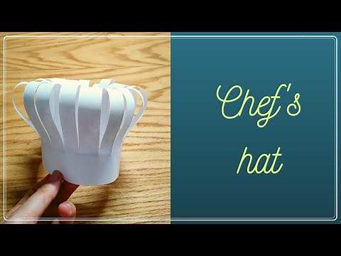 HOW TO: PAPER CHEF HAT | SUPER EASY