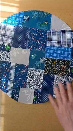 DIY Patchwork Placemat from Fabric Scraps/1 - Minute Sewing Tutorial @šitíproradost #sewing