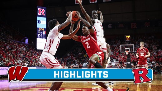 Wisconsin at Rutgers | Highlights | Big Ten Men's Basketball | Feb. 10, 2024