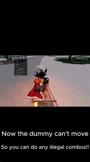 How to make the dummy not move!