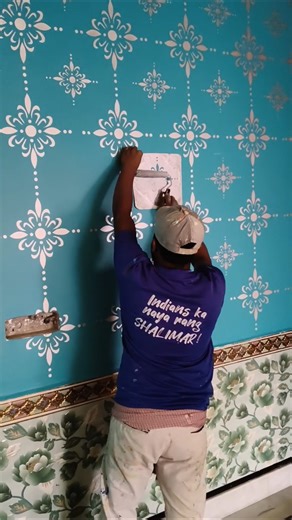 Dining Wall all Stencil painting Designs #stencil #dining #sorts #painting