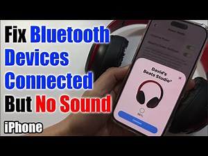 How to Fix Bluetooth Devices Connected But NO SOUND on iPhone