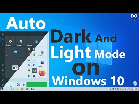 How to get automatic dark and light theme switching on Windows 10 || GitHub