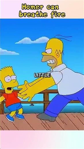 Homer can breathe fire#simpsons #cartoon #thesimpsons #shorts