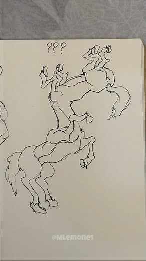 How to Draw Centaur, Minotaur & ??? #art #drawing #howtodraw #shorts #sketch #tutorial
