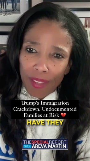 Areva Martin on Instagram: "The harsh realities of Trump’s immigration policies are undeniable, with the impact felt deeply within undocumented communities. 😡 Arresting undocumented individuals in places like schools, churches, and hospitals has created an environment of constant fear and uncertainty. Susie, a U.S. citizen with undocumented parents, opens up about her own family’s experiences, living in the shadows and fearing for their future every day. This is the painful reality that million
