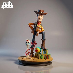 Woody & Forky Diorama 3D Model STL | Toy Story Fan Art (digital Download) - Etsy