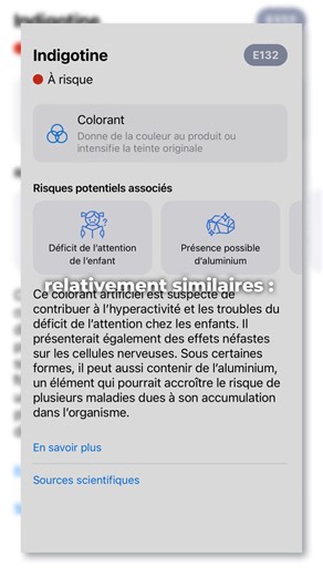 Ces bonbons font partie des PLUS dangereux pour ta santé 🍬😳 1️⃣ Les Têtes Brûlées Mythiques… mais pas pour les bonnes raisons. Elles contiennent 6 additifs, dont 2 à risque grave : • Bleu brillant FCF → hyperactivité, dommages possibles sur les gènes et l’ADN. • E473 → néfaste pour le microbiote, augmente le risque d’inflammation et potentiellement de cancers. 2️⃣ Les Fili Tubes XL Note : 5/100 et 11 additifs, dont 3 à risque grave. ➡️ On retrouve encore le bleu brillant FCF, son cousin le ble