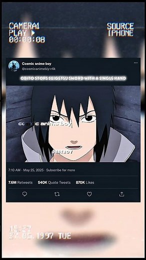 "Obito Stops Suigetsu’s Sword with One Hand 🔥 | Suigetsu Shocked by Obito’s Power – Naruto Anime"