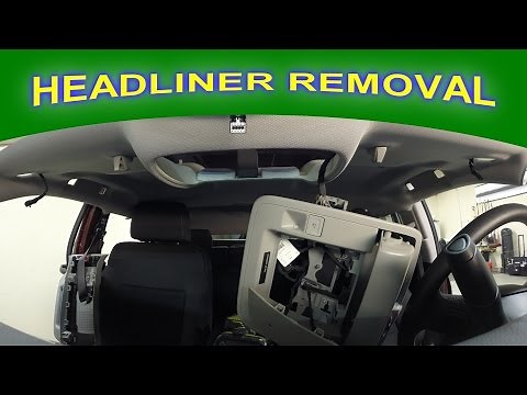 Headliner Removal For Paintless Hail Damage Repair