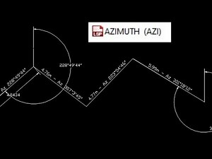Display distance and azimuth of polyline in autocad