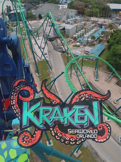 The Legendary KRAKEN This Floorless BEAST still has alot of PULL at @SeaWorld Orlando #rollercoaster #pov #fyp #seaworld #thrill @RuthlessRogRides