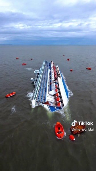 Cruise Liner Sinks Dramatically: Captured Moment