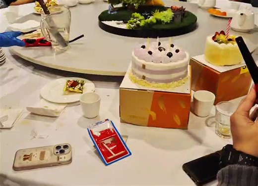 My birthday dinner with Stella my girlfriend and my family relatives.