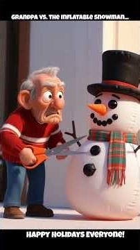 Grandpa vs the Inflatable Snowman #aimusic #holidaymusic2025
