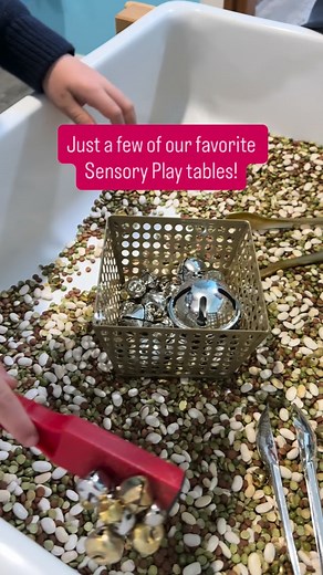 Sensory tables don’t need to be complicated to be powerful. Rice. Pom Poms. Beans. Sand. Scoops. Funnels. Loose parts. Kids pouring, dumping, testing, collaborating, repeating. This is where ⭐️focus builds ⭐️fine motor strength grows ⭐️language happens naturally ⭐️math sneaks in ⭐️nervous systems settle The setup is simple. The learning comes from the time, space, and freedom to explore. If sensory tables feel overwhelming or hard to plan, there’s help. Comment PTL Sensory and I will send you a 