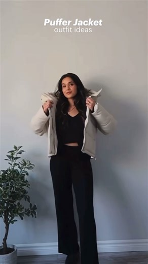 How to style puffer jacket #ytshorts #trending #music #ootd