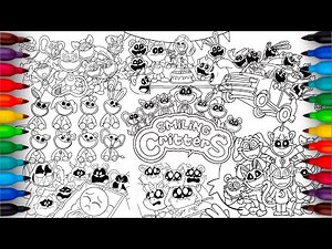 Poppy Playtime 3 Coloring Pages Mix / How to Color all Monster and Boss / Satisfying Colouring