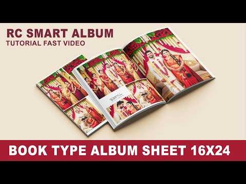 How to create a 16x24 Book type album sheet in RC Smart Album Software