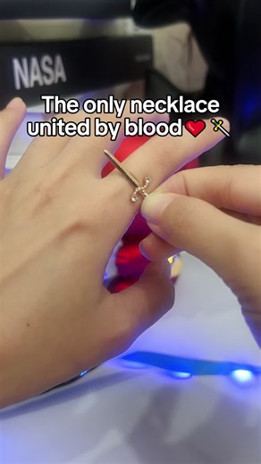 Heart and Sword Matching Jewelry Set