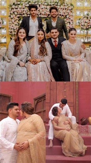 Sabah & Maaz Parents To Be 👼🏼🤍 #aimankhan #minalkhan #pakistaniactress #baby #love #wedding