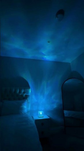 Romantic Projector Warm Ocean Wave Water Sixteen LED Night Light Projector 3D Water Wave Effect,