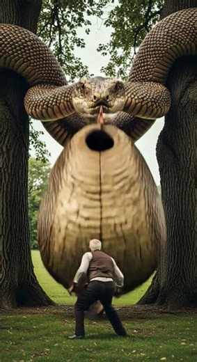 Rescue horse from giant python amazing escape caught on camera #animals #wildlife #rescue