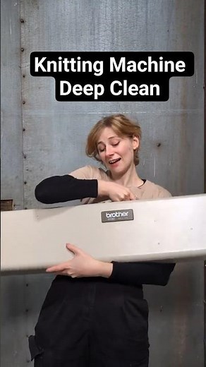 cleaning my knitting machine 🫧🪥