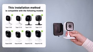 Amazon.com: 2Pack Self-Adhesive Wall Mount Holder Fits for Tapo Indoor Security Camera C100/C101/C110/C111/Kasa Smart Security Camera EC60/KC400/KC100/KC105, No Drill Wall Mount Bracket Fits TP Link Camera : Electronics