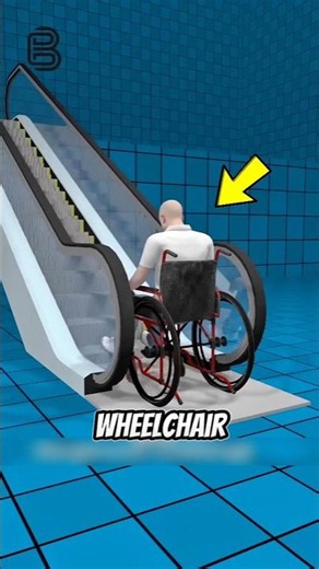 The Escalator Made for Wheelchairs 😳