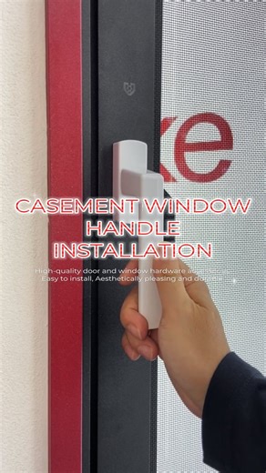 姚双 on Instagram: "Casement window handle installation tutorial #inke #hardware #casementwindow #handle #installation"