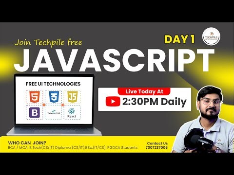 🚀 Join Techpile’s 100% FREE UI JavaScript Live Classes | Daily at 2:30 PM