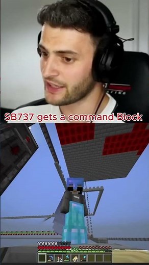 SB737 obtains a Command Block in Survival Minecraft #shorts #minecraft