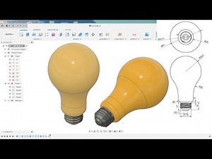 Autodesk Fusion 360 Tutorial How to model an LED Bulb