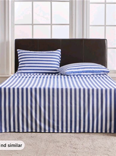 طقم شراشف ناعم بتصميم مخطط يعطي لمسة أنيقة للغرفة 🛏️✨ • قماش مايكروفايبر ناعم وخفيف • خامة قابلة للتنفس ومناسبة لكل الفصول • شرشف بجيوب عميقة لثبات أفضل • يشمل أغطية وسائد متناسقة • مقاوم للبهتان مع الاستخدام #LakoraSheets #تخفيضات_الربيع_وعيد_الام #غرفة_النوم #تنظيم_البيت #مفروشات 🔹 English Ad: Soft striped bed sheet set for a clean and elegant bedroom look 🛏️✨ • Soft and lightweight microfiber fabric • Breathable and suitable for all seasons • Deep pocket fitted sheet for better hold • Matc